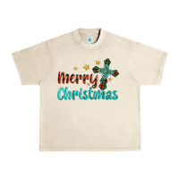 Sandshell merry christmas turquoise gemstones cross Urban Heavy Tee - BarkalooDesign