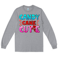 Heather Grey candy cane cutie Long Sleeve Tee - AdoDesignShop