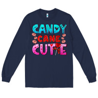 Navy candy cane cutie Long Sleeve Tee - AdoDesignShop