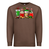 Chestnut Christmas tractor coffee cup Premium Sweatshirt - NancyCooperArtShop