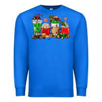 True Royal Christmas tractor coffee cup Premium Sweatshirt - NancyCooperArtShop