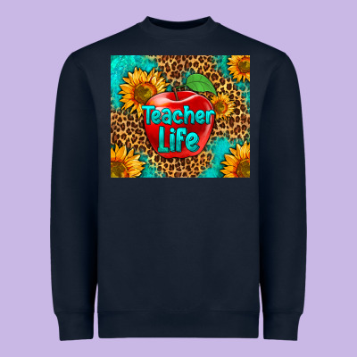 Teacher Life Heavyweight Sweatshirt Designed By Hra Design Shop