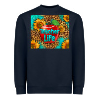 Navy teacher life Heavyweight Sweatshirt - HRA Design Shop