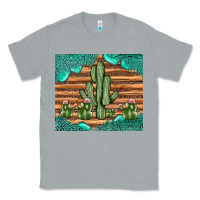 Heather Grey cactus gemstone Classic Tee - JahusDesignShop