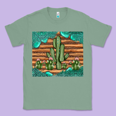 Cactus Gemstone Classic Tee Designed By Jahusdesignshop