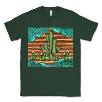 Sports Green cactus gemstone Classic Tee - JahusDesignShop