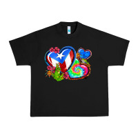 Black western leopard puerto rico   hearts Urban Heavy Tee - AdoDesignShop