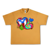 Peanut Butter western leopard puerto rico   hearts Urban Heavy Tee - AdoDesignShop