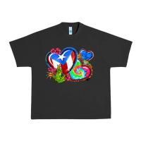 Pigment Black western leopard puerto rico   hearts Urban Heavy Tee - AdoDesignShop