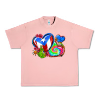 Salmon western leopard puerto rico   hearts Urban Heavy Tee - AdoDesignShop