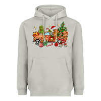 Moon Dust christmas gingerbread truck Heavyweight Hoodie - MaliasSmallBusiness