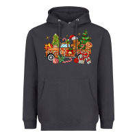Smoke christmas gingerbread truck Heavyweight Hoodie - MaliasSmallBusiness