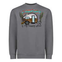 Storm camping is my happy place Heavyweight Sweatshirt - CowhideDigitalArt