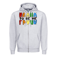 Heather Grey proud to be me Zipper Hoodie - MaliasSmallBusiness