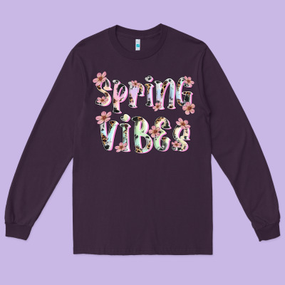 Spring Vibes Long Sleeve Tee Designed By Artiststas