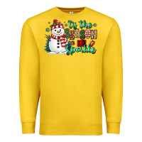 Lemon tis the season to sparkle snowman Premium Sweatshirt - MaliasSmallBusiness