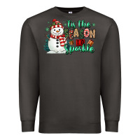 Smoke tis the season to sparkle snowman Premium Sweatshirt - MaliasSmallBusiness