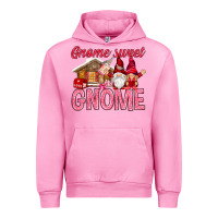 Fuchsia Pink Gnome sweet gnome Valentine's Day Urban Hoodie - HowdyJamesFarm