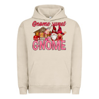 Pigment French Oak Gnome sweet gnome Valentine's Day Urban Hoodie - HowdyJamesFarm