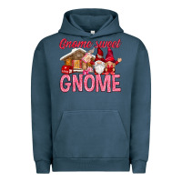 Pigment Midnight Navy Gnome sweet gnome Valentine's Day Urban Hoodie - HowdyJamesFarm