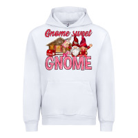 White Gnome sweet gnome Valentine's Day Urban Hoodie - HowdyJamesFarm