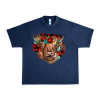Navy christmas cow gemstone Urban Heavy Tee - JahusDesignShop
