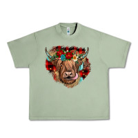 Oil Green christmas cow gemstone Urban Heavy Tee - JahusDesignShop