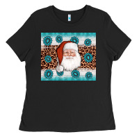 Black santa gemstone Ladies Tee - AdoDesignShop