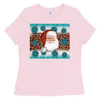Bubblegum Pink santa gemstone Ladies Tee - AdoDesignShop
