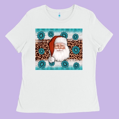 Santa Gemstone Ladies Tee Designed By Adodesignshop