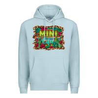 Blue Mist mini cita serape background Premium Hoodie - BarkalooDesign