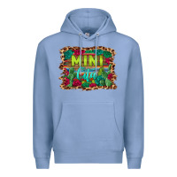Colony Blue mini cita serape background Premium Hoodie - BarkalooDesign