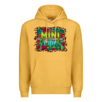 Mustard mini cita serape background Premium Hoodie - BarkalooDesign