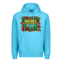 Ocean Blue mini cita serape background Premium Hoodie - BarkalooDesign
