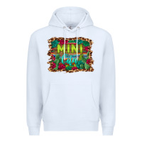 White mini cita serape background Premium Hoodie - BarkalooDesign