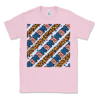 Bubblegum Pink american mama leopard seamless pattern Classic Tee - BundleAndBundleShop