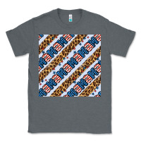 Charcoal Heather american mama leopard seamless pattern Classic Tee - BundleAndBundleShop