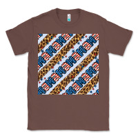 Chestnut american mama leopard seamless pattern Classic Tee - BundleAndBundleShop