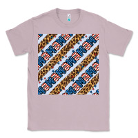 Lilac american mama leopard seamless pattern Classic Tee - BundleAndBundleShop