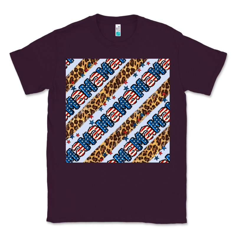 American Mama Leopard Seamless Pattern Classic Tee by BundleAndBundleShop | Teevron