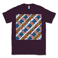 Plum american mama leopard seamless pattern Classic Tee - BundleAndBundleShop