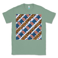 Sage american mama leopard seamless pattern Classic Tee - BundleAndBundleShop