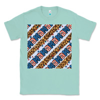 Seafoam american mama leopard seamless pattern Classic Tee - BundleAndBundleShop