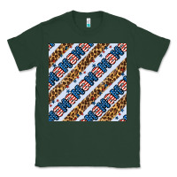 Sports Green american mama leopard seamless pattern Classic Tee - BundleAndBundleShop