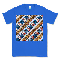 True Royal american mama leopard seamless pattern Classic Tee - BundleAndBundleShop