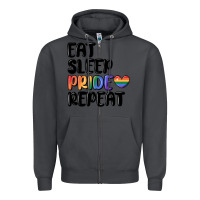 Smoke eat sleep pride repeat Zipper Hoodie - MaliasSmallBusiness
