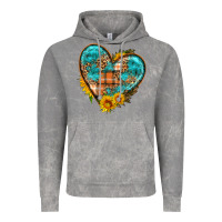 Cloud Rock fall pattern heart with sunflower Vintage Hoodie - HRA Design Shop