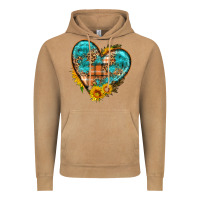 Vintage Camel fall pattern heart with sunflower Vintage Hoodie - HRA Design Shop