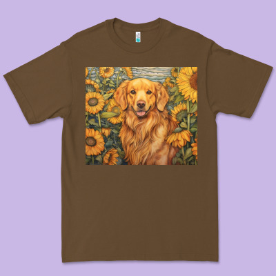 Golden Retriever Premium Tee Designed By Unal Design