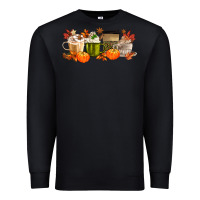 Black pumpkin spice Premium Sweatshirt - MaliasSmallBusiness